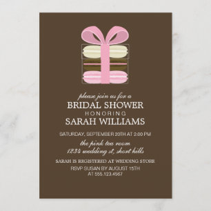 Pretty Pink French Macarons Invitation
