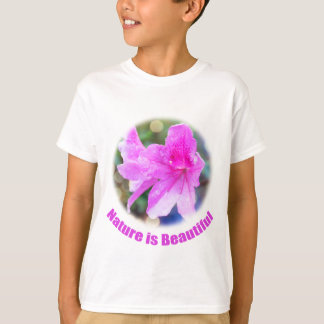 pretty pink garden flowers. nature is beautiful. T-Shirt