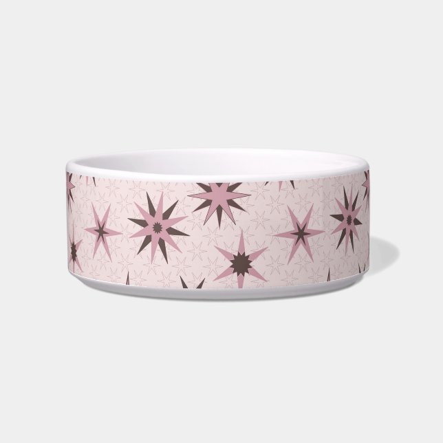 Pretty Pink Geo Stars - pattern. Bowl (Front)