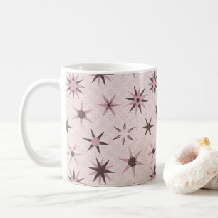Pretty Pink Geo Stars - pattern. Coffee Mug