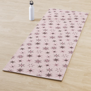 Pretty Pink Geo Stars - pattern.  Yoga Mat