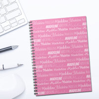 Pretty Pink Girls Name Font Collage Custom Teen