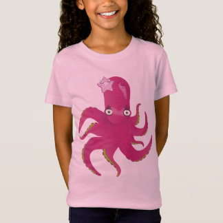 Pretty Pink Girly Octopus T-Shirt