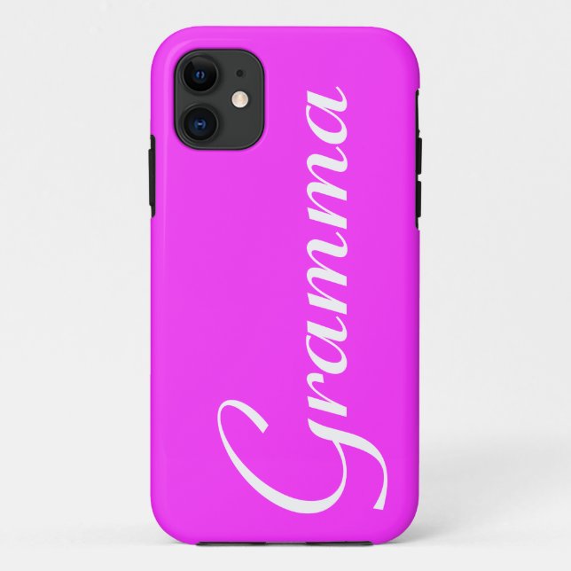 Pretty pink "Gramma" iphone case (Back)