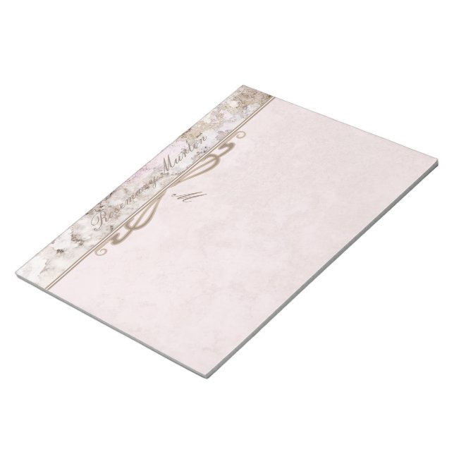 Pretty Pink Granite Custom Notepad (Angled)