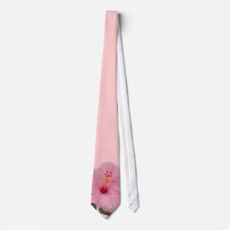 Pretty Pink Hibiscus Tie