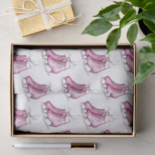 Pretty Pink Ice Skates Christmas Tissue Paper