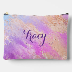 Pretty Pink Marble Accessory Pouch