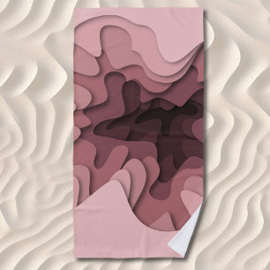 Pretty Pink Ombre Girls Summer Beach Towel