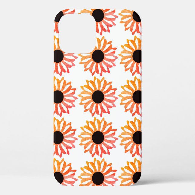 Pretty Pink Orange Floral  Case-Mate iPhone Case (Back)