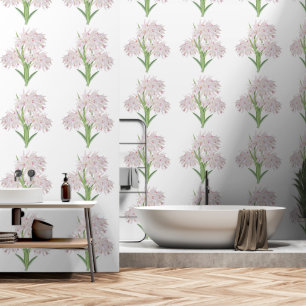 Pretty Pink Orchid Flower Textured Floral Wallpaper