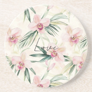 Pretty Pink Orchids Coaster
