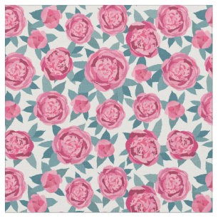 Pretty Pink Peonies Fabric