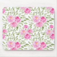 Pretty Pink Peonies Floral Bouquet Pattern
