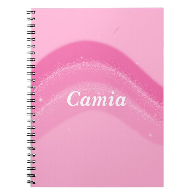 Pretty & Pink Personalised Notebook (Front)