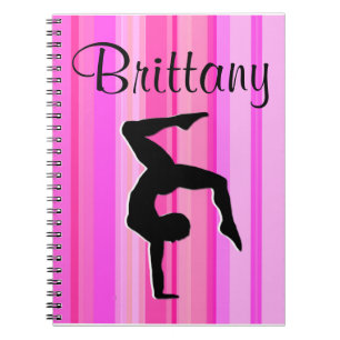 PRETTY PINK PERSONALIZED GYMNASTICS JOURNAL