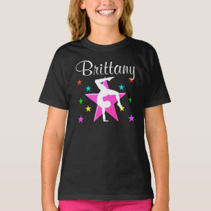 PRETTY PINK PERSONALIZED GYMNASTICS SUPER STAR T-Shirt