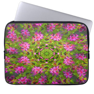 Pretty pink Phlox swirl.... Laptop Sleeve
