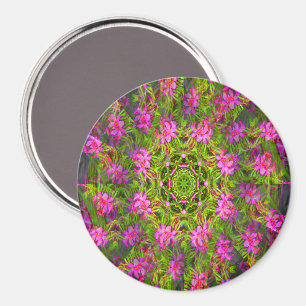Pretty pink Phlox swirl.... Magnet