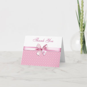 Pretty Pink Polka Dot Thank You