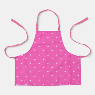 Pretty Pink, Polka Dots and Crowns Kids Apron