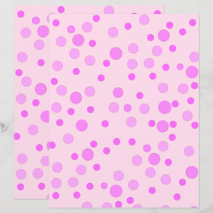 Pretty Pink Polka Dots, Light Pink Scrapbook Paper
