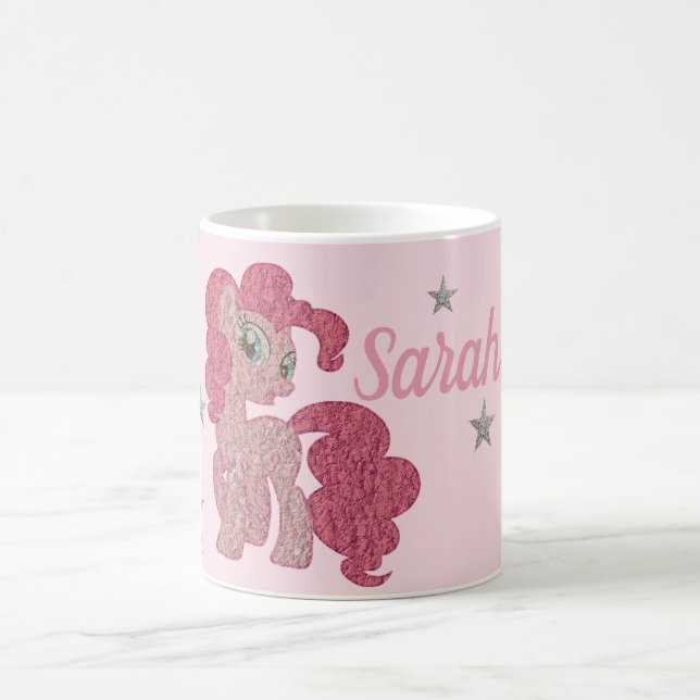 Pretty Pink Pony Personnalised Coffee Mug (Center)