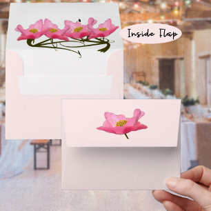 Pretty Pink Poppy Photograph Envelopes