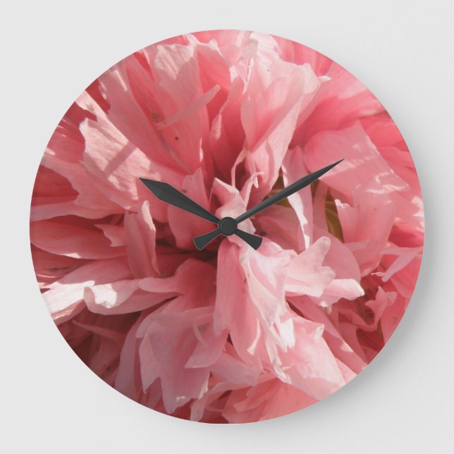 Pretty Pink Poppy Wall Clock (Front)