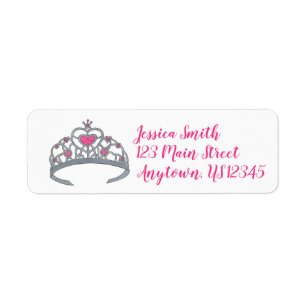 Pretty Pink Princess Jewel Tiara Crown Royalty