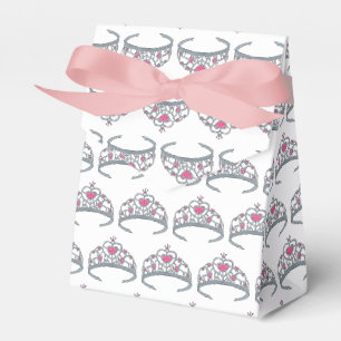 Pretty Pink Princess Tiara Birthday Party Girl Favour Box