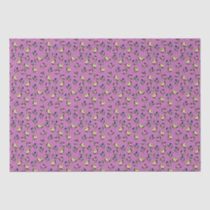 Pretty Pink Purple and Yellow Pansies Tissue Paper