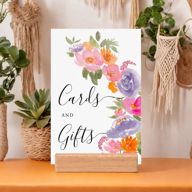 Pretty pink purple floral photo graduation sign (Pretty pink purple floral photo graduation sign)