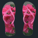 Pretty Pink Rose Geranium Jandals<br><div class="desc">Pretty Rose Geranium Women's pink floral nature Flip Flops. Perfect for anyone who loves flowers and nature. Shown with Pink Slim Straps and White Footbed. Nice gift for wedding party for beach destination weddings, or for summertime fun at the beach, vacation or anytime. See options for Wide Straps. Original Photography...</div>