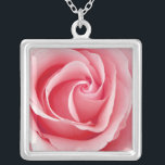 Pretty Pink Rose Pendant Necklace<br><div class="desc">Pretty pink rose on a lovely sterling silver pendant plate necklace,  by 369Design. A wonderful gift for your bridal party,  mother,  sister,  girlfriend,  or best friend. Available in a variety of colours.</div>