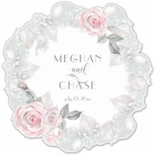 Pretty Pink Rose Wreath BarefootBride™