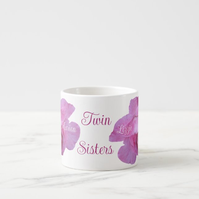  Pretty pink roses Cute Gemini happy birthday girl Espresso Cup (Front)