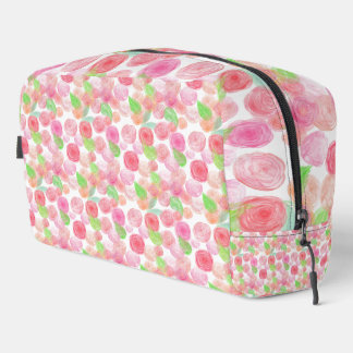 Pretty Pink Roses Dopp Kit