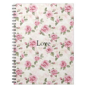Pretty Pink Roses Notebook