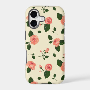 Pretty Pink Roses Pastel Pink Pattern