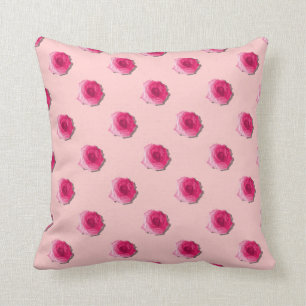 Pretty Pink Roses Repeat Patern Pillows
