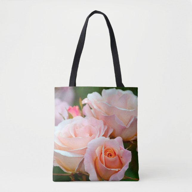 Pretty pink roses tote bag (Front)