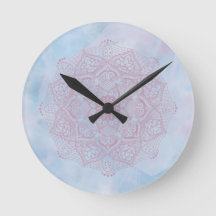 Pretty Pink Sacred Lotus Flower Blossom Mandala