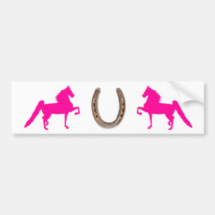 Pretty Pink Saddlebred Bumper Sticker