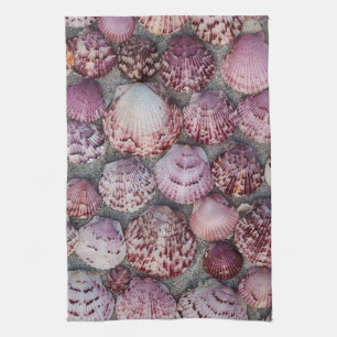 Pretty Pink Scallop Kitchen Towel