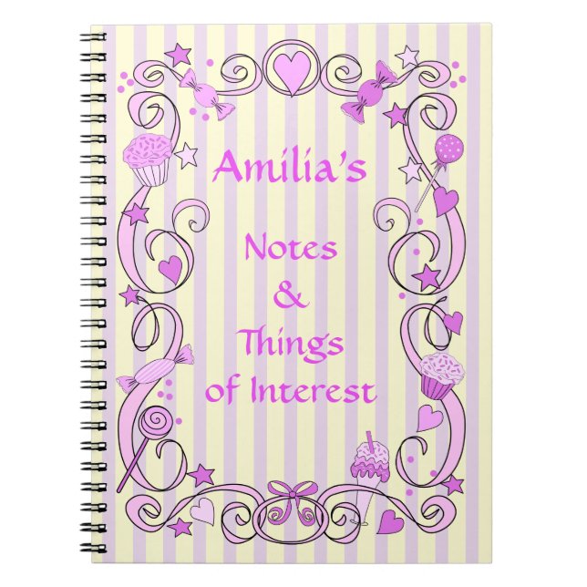 Pretty Pink Spiral Notebook (Front)