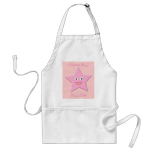 Pretty Pink Star Custom Cooking Apron