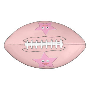 Pretty Pink Star Football
