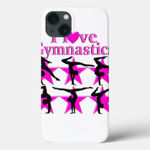 PRETTY PINK STAR GYMNAST iPhone 13 CASE