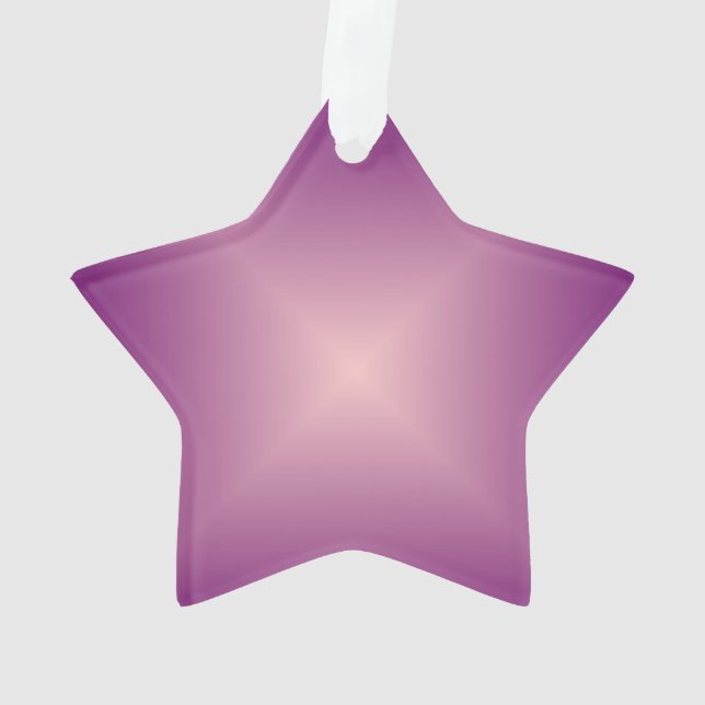 Pretty Pink  Star > Xmas Ornament (Back)